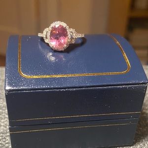 14K tourmaline & diamonds ring